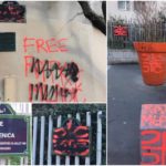 Oskrnavljena ploča s imenom Srebrenice, poruke podrške zločincu Mladiću!