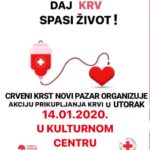 U utorak nova akcija dobovoljnog davanja krvi