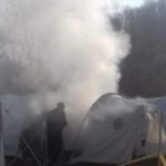 Izgorjela tri šatora na GP Maljevac