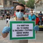 Poruke sa protesta – “Gdje je krizni štab”, “Gdje je gradska vlast”, “Neko mora da odgovora”