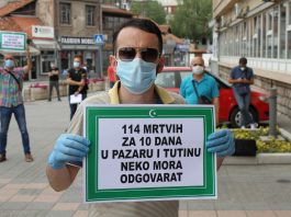 Poruke sa protesta – “Gdje je krizni štab”, “Gdje je gradska vlast”, “Neko mora da odgovora”