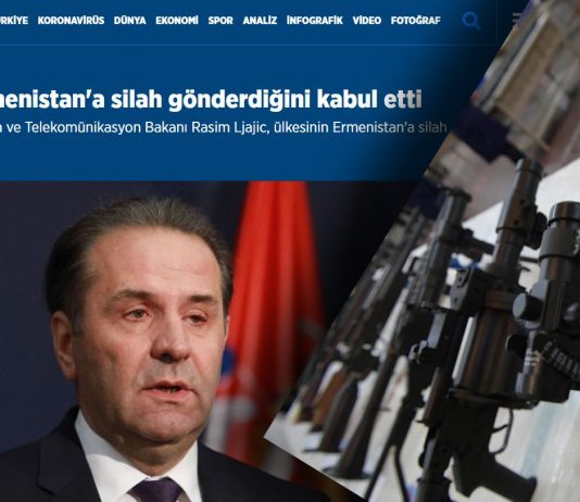 Ljajić na udaru turskih medija zbog pomoći koju šalje Jermenima protiv Azerbejdžana