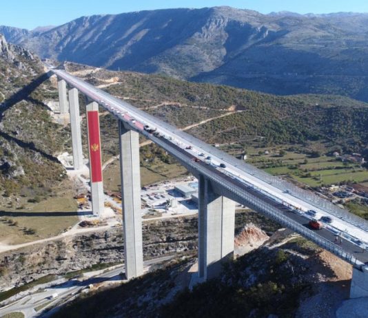 Završni radovi na mostu Moračica, arhitektonskom čudu autoputa Bar-Boljare