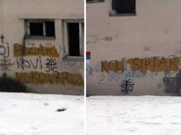 Zastrašujući grafiti u Beranama: “Oj Pazaru novi Vukovaru”