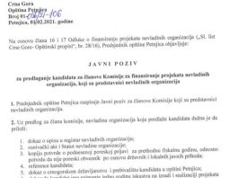 Lokalna uprava raspisala je Javni poziv za predlaganje kandidata za članove Komisije za finansiranje projekata nevladinih organizacija