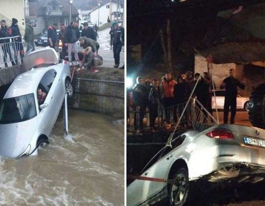 Nezgoda u Bijelom Polju, automobil sletio u rijeku