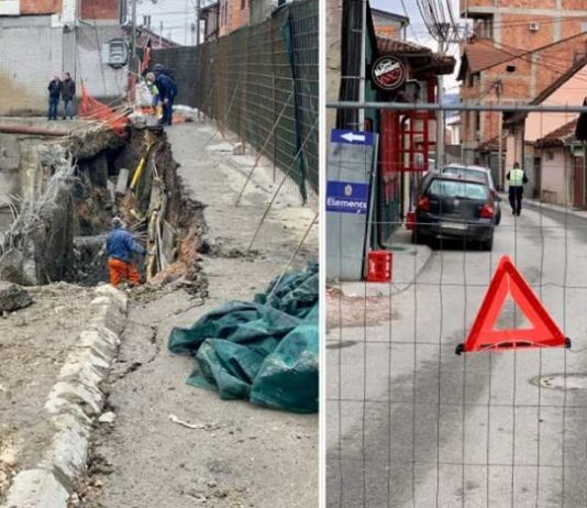 Zbog urušavanja dijela puta u blizini gradilišta, ulica Šabana Koče zatvorena za saobraćaj