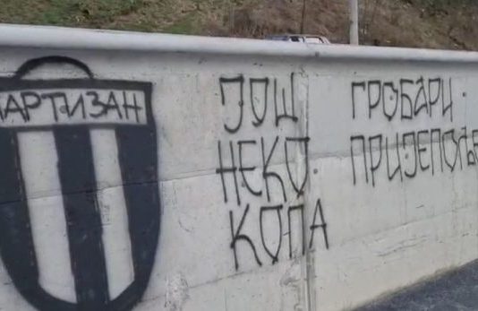 Priveden mladić koji je ispisao grafit u Prijepolju, a za koji se veruje da je podrška Velji Nevolji
