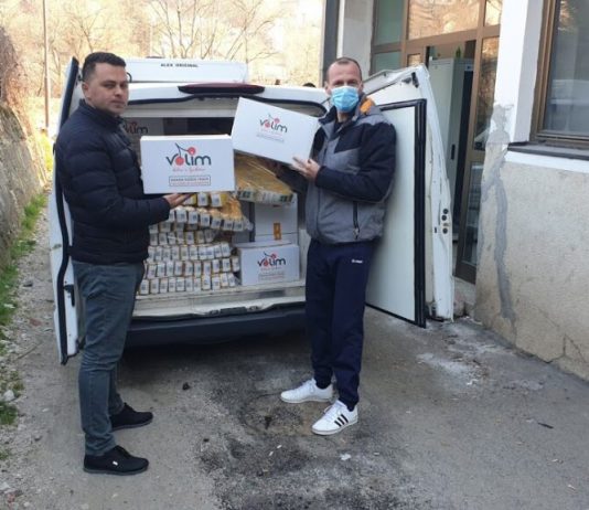 Donacija proizvoda zdrave hrane firme Es komerc stigla u pribojsku kovid bolnicu