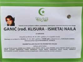 Preminula Naila Ganić, medicinska sestra u Domu zdravlja Sarajevo
