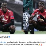 Pogba iftario tokom meča protiv Rome