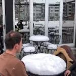 Proljecno ispijanje kafe u Sjenici, baste rade punim kapacitetom