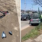 TEŠKA SAOBRAĆAJNA NESREĆA U NOVOM PAZARU – Vozač bježao od policije pa udario ženu (Video)