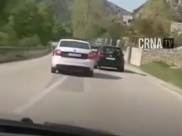 Samo u BiH: Snimio policiju kako pretiče na punoj liniji, pa krenuo za njima