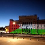 Vijećnica je večeras u bojama zastave Palestine u znak solidarnosti sa svim žrtvama
