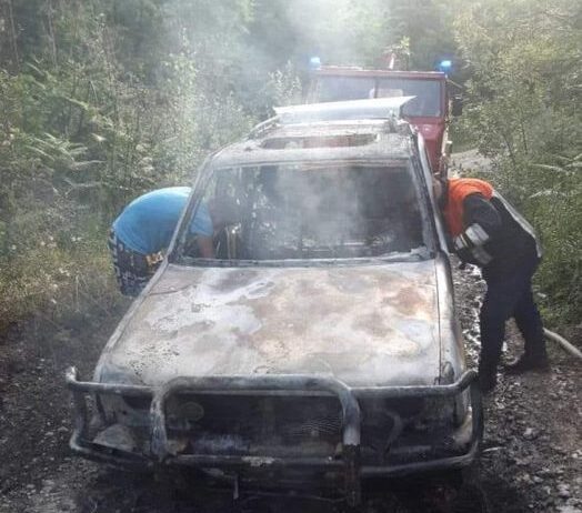 Izgorio automobil u Bijelom Polju