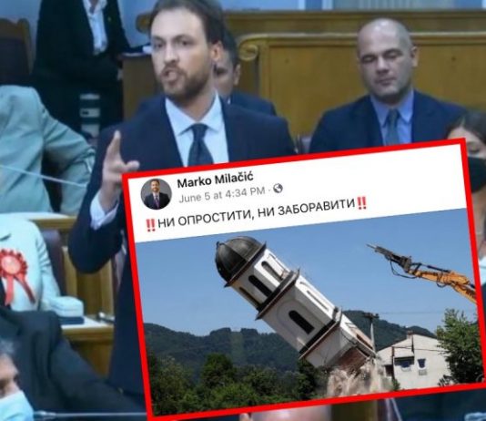 Srpski političar iz Crne Gore prijeti zbog uklanjanja crkve iz dvorišta nane Fate
