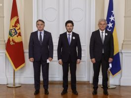 Abazović se u Predsjedništvu BiH sastao s Komšićem i Džaferovićem, Dodik nije došao