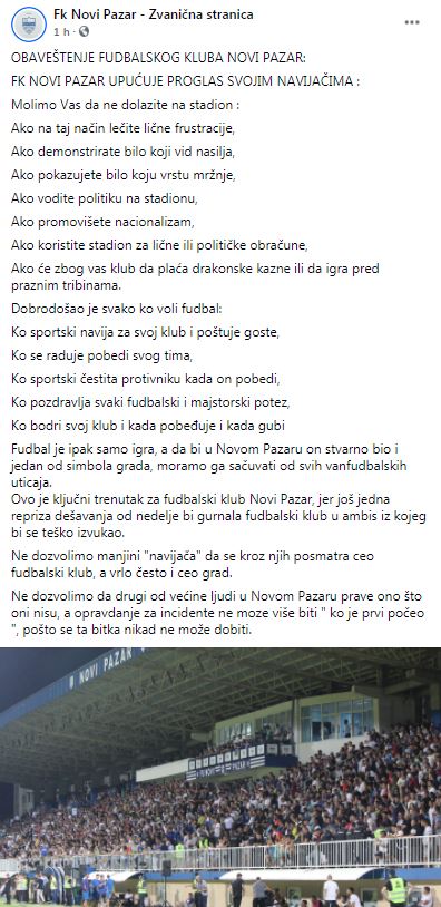 FK Novi Pazar - Oficijelna stranica