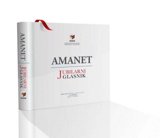 Publikovan AMANET – treći jubilarni glasnik BANU