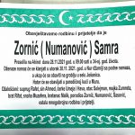 U utorak dženaza Samri Zornić