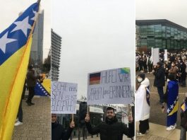 Protesti protiv podjele BiH ispred UN-a u Bonnu: Pomozite, ovo je prilika da operete savjest