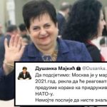 Dušanka Majkić prijeti Rusijom ukoliko BiH nastavi NATO put