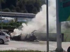Izgoreo automobil na benzinskoj pumpi u Novoj Varoši
