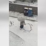 Video koji će vam uljepšati dan : Djevojčica iz Sjenice uživa u snijegu, na ulici ostavila prelijepe tragove