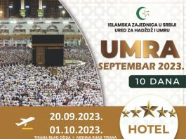 Umra u organizaciji Mešihata IZ-e u Srbiji 20. septembra