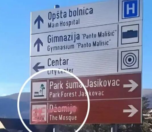 Nove provokacije u Sandžaku: Prcrtan putokaz za džamiju u Beranama