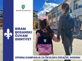 BNV spovodi kampanju za upis đaka prvaka:”Biram Bosanski, čuvam identitet“