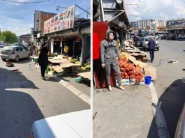 Za pješake u Novom Pazaru nema mjesta na trotoarima, moraju šetati ulicom (FOTO)