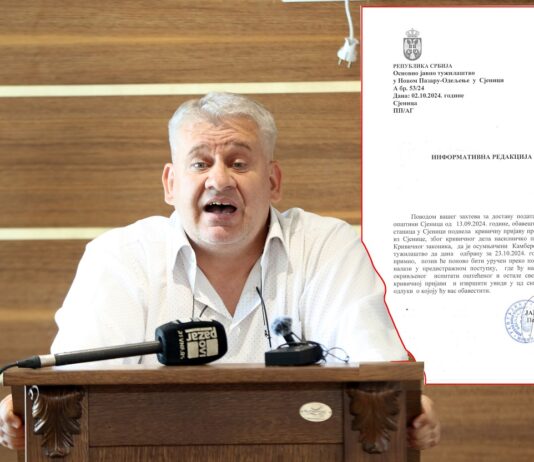 Policija u akciji: Kamberović odbija primiti poziv Tužilaštva