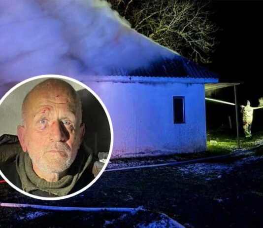 POŽAR PODMETNUT? – Zapaljena kuća Alije Balijagića u Bijelom Polju
