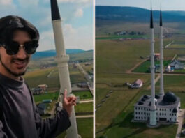 Poznati svijetski influenser na najvišoj munari u Evropi – Jedinstveni prizor (VIDEO)