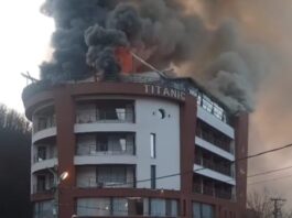 Gori restoran Titanic na vrhu hotela Aqua spa termale: Velika materijalna šteta, nema povrijeđenih