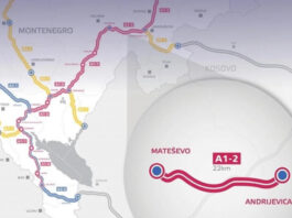 Dionica auto-puta prema Sandžaku od Mateševa do Andrijevice biće dužine oko 23,5 kilometara