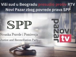 Viši sud u Beogradu presudio protiv RTV Novi Pazar zbog povrede prava SPP