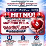 Hitna akcija u Novom Pazaru i Sjenici: Traže se donori za Sulejmana ef. Baždara