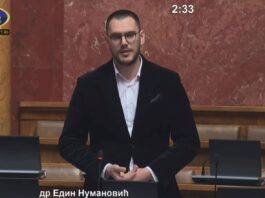 Numanović o u Skupštini: Nema tog zlata skupljeg od čaše naše čiste vode