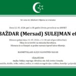 Danas dženaza Sulejman-ef. Baždaru u Sjenici