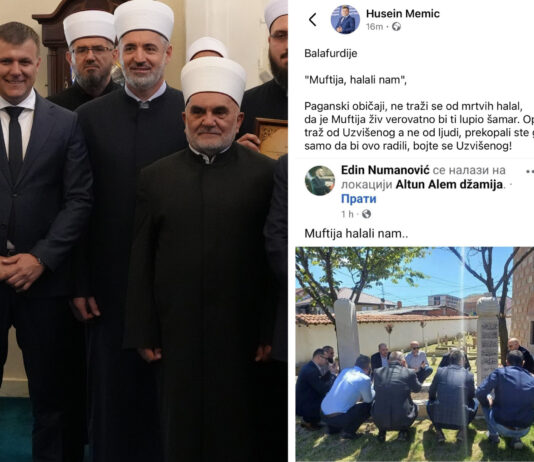 Dudićev ministar nastavio da vrijeđa rah. Muftijin mezar i nakon skupa