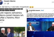 Memić se javno ismijava sa Dudićevim planom da im dodjeljuje zahvalnice kod Muftijnog mezara!