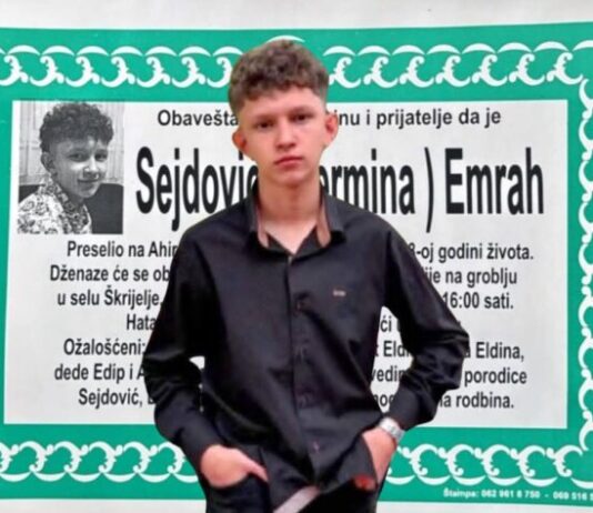 Tuga prekrila Sandžak: Hiljade poruka nevjerice nakon smrti mladog Emraha Sejdovića